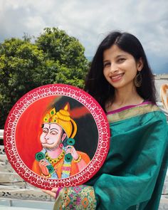 Aipan Art Magic: Hanuman Ji Acrylic Painting to Bless Your Home