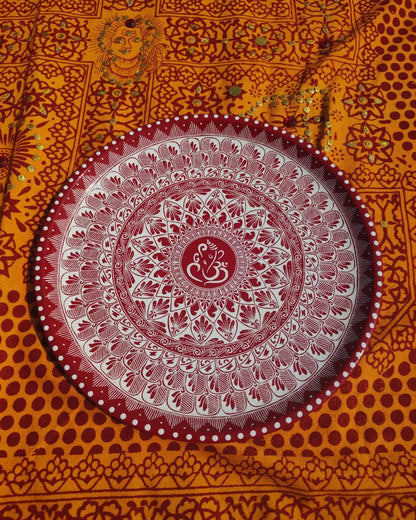 Traditional Aipan Art Karwachauth Set for Your Special Day